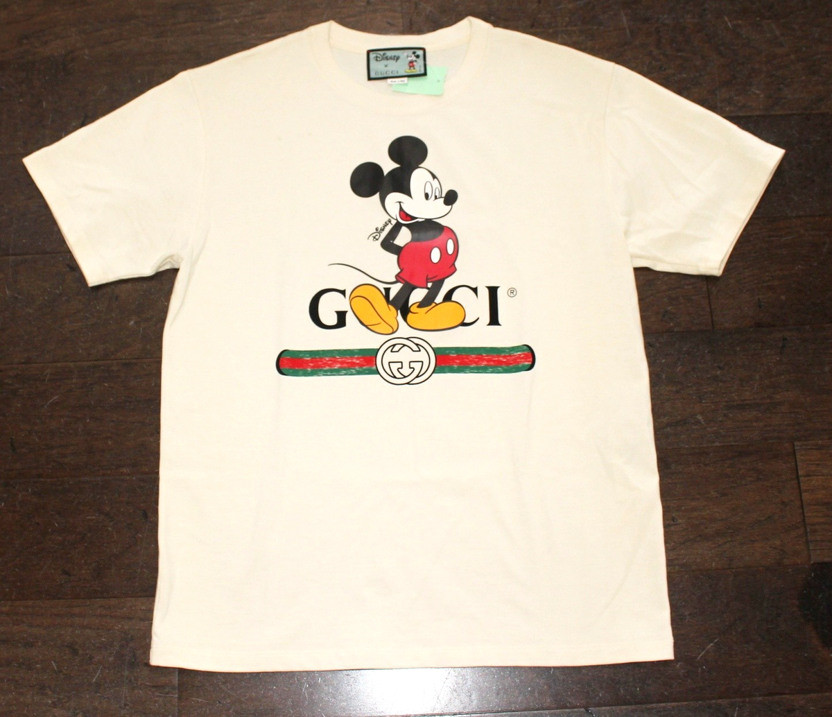 GUCCI ミッキー   tシャツ GUCCI x DISNEY Mickey Mouse T-Shirt Men's XS X-SMALL Small S Cream