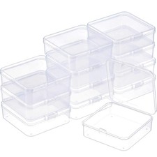 SATINIOR 12 Pack Clear Plastic Beads Storage 2.9 x x 1 Inch,
