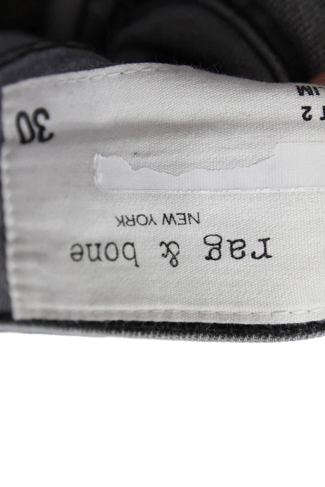 Rag & Bone Womens Cotton Denim Five Pocket Mid-Rise Skinny Jeans Gray  Size 30 - Image 4 of 4