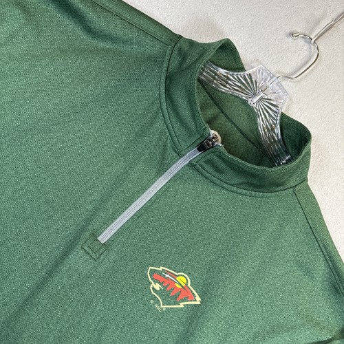 Minnesota Wild NHL Men's Quarter-Zip Lightweight Pullover 2XL 50/52