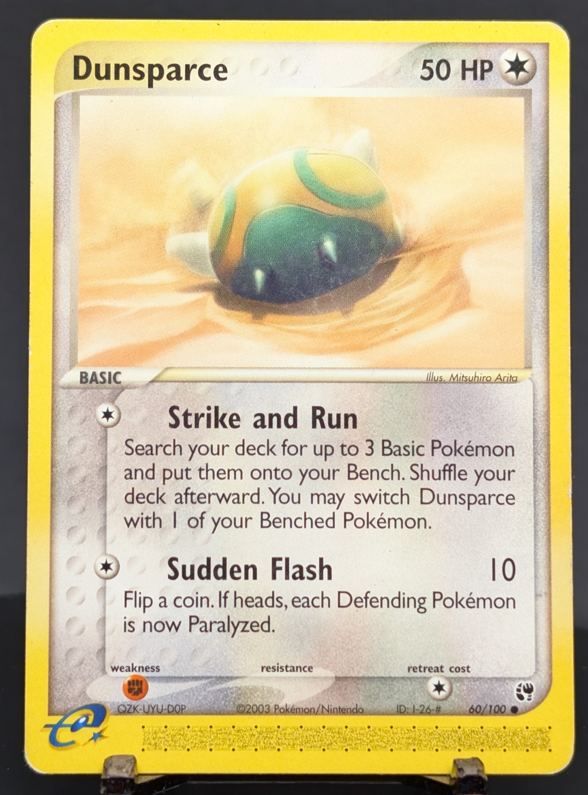 Pokemon Dunsparce #60/100 English Sandstorm Regular e-Reader
