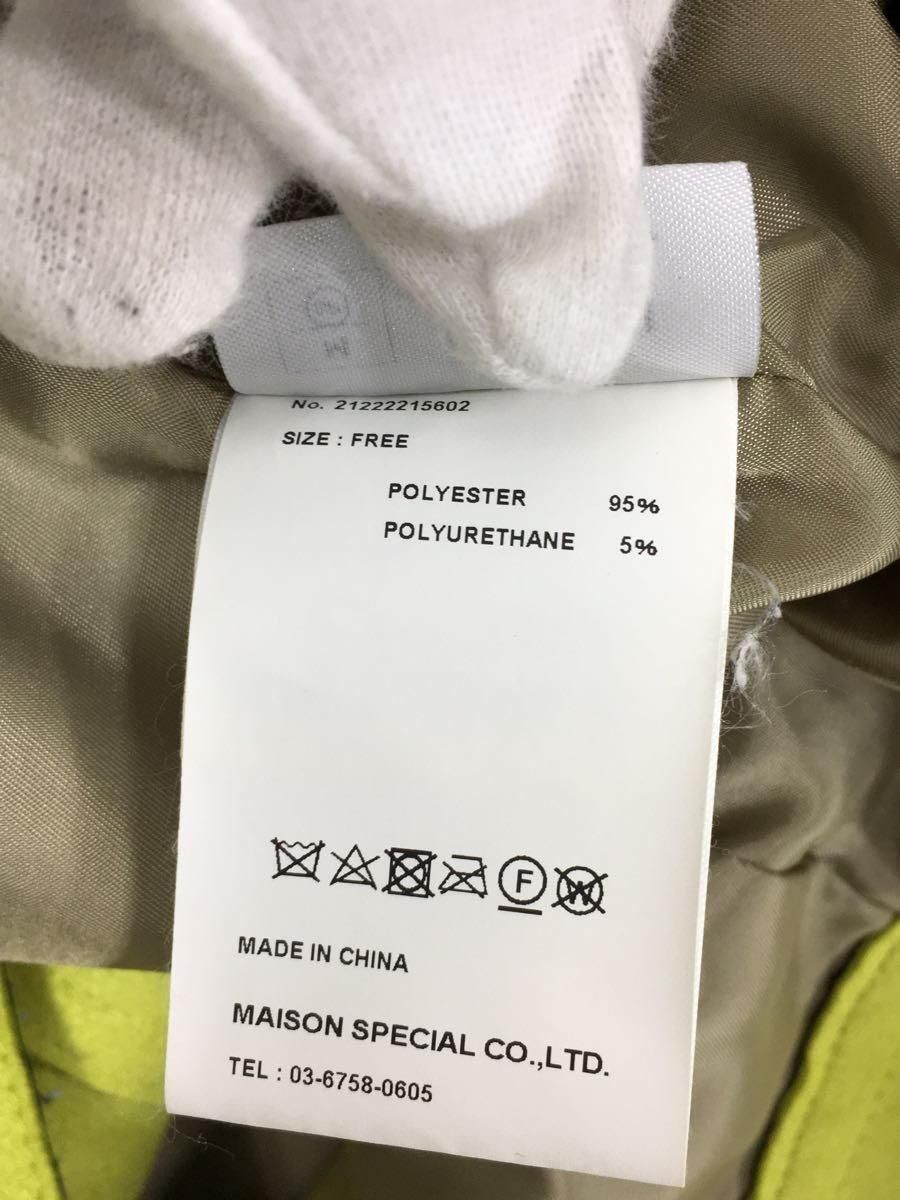 Giacca MAISON SPECIAL altra pelle vegan frange M poliestere verde usata