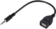 3.5mm AUX Male to USB 2.0 Female OTG Adapter Converter