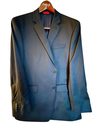 Alfani Suit/Macys - Mens 46R Blue Slim Fit  / Trousers 38W X 30L