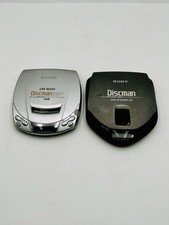 Sony Discman Walkman D-E206 CK  D 173 Digital Mega Bass 2 Lot PARTS OR REPAIR