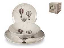 H&H Servizio Tavola Natalizio 18 Pezzi Frosty Sky