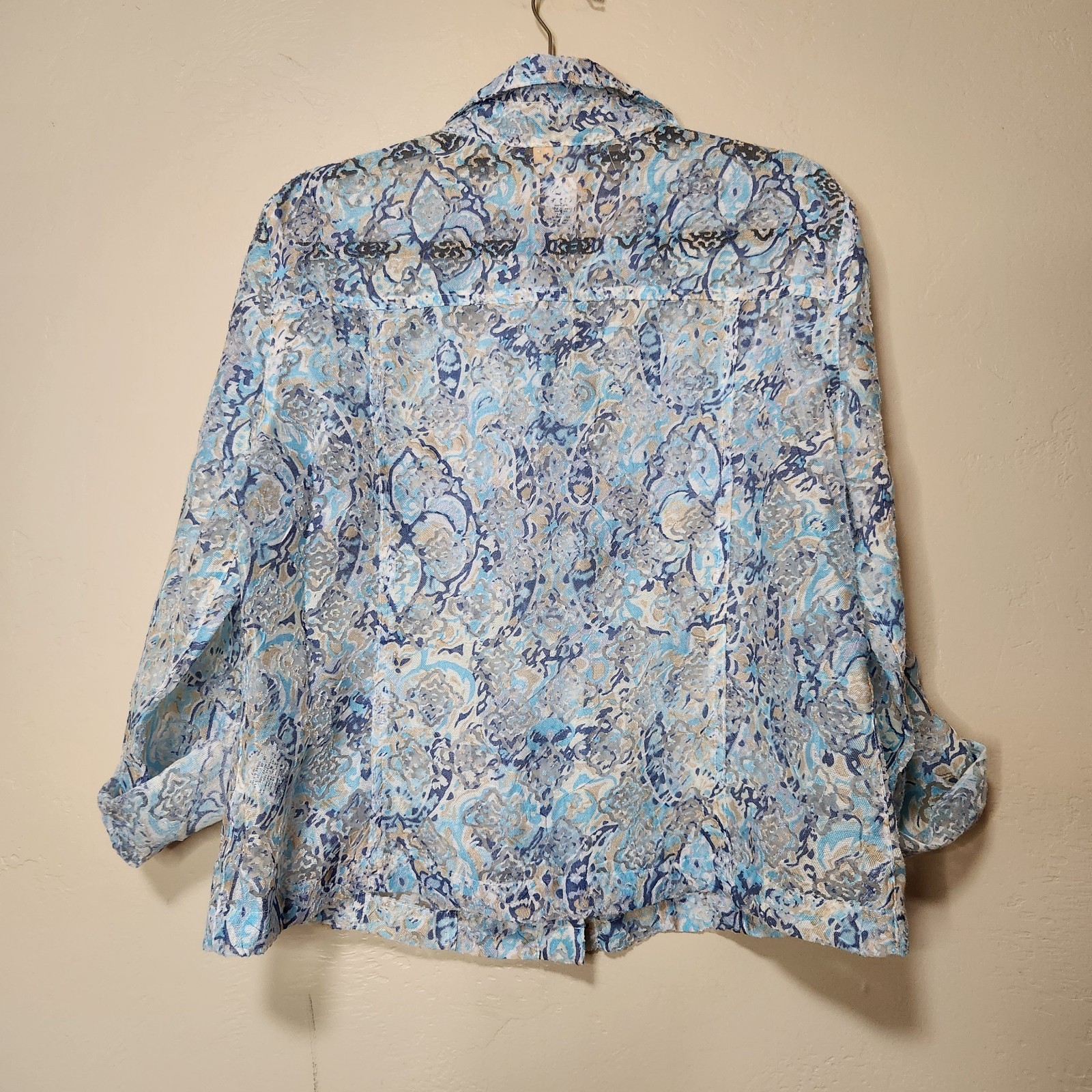 Ruby Rd Top Long Sleeve Button Front Lightweight … - image 10