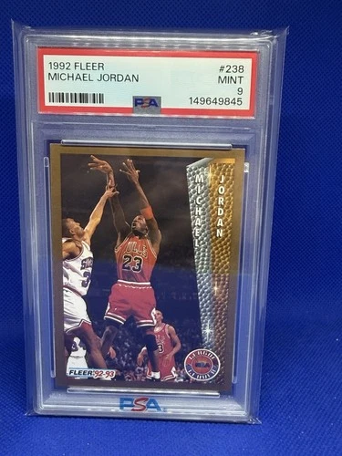 1992 Fleer #238 Michael Jordan 🏀PSA 9 MINT NEW SLAB🏀 Chicago Bulls HOF
