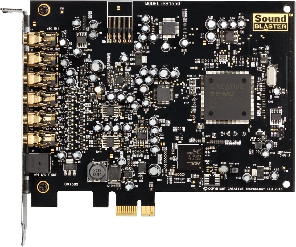 Creative Sound Blaster Audigy Rx 高分辨率 7.1 PCI-E 声卡双麦克风 SB-AGY-RX — 第 3/4 张图片