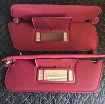 92-96 Ford F-150 F250 Bronco - Interior Lighted Vanity SUNVISOR set LH RH visors