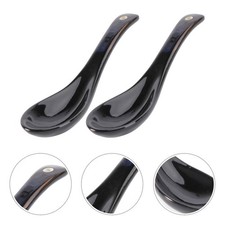  2 Pcs Cuillères À Soupe Chinoises Pour Les Repas Vaisselle En Porcelaine