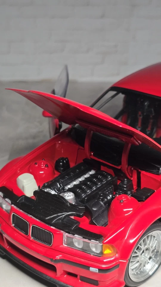 Rare BMW E36 M3 GTR 3 Series RES UT Models Diecast Car Model 1:18 1/18 Scale - Image 2 of 4