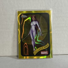 Colleen Wing 2025 Topps Chrome Marvel Yellow Lava Refractor #47