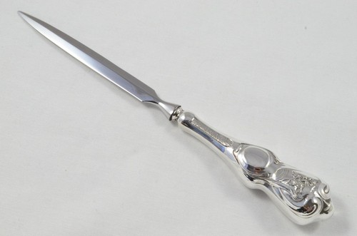 Weighty Birmingham Solid Silver Handle Letter Opener Buchley Pattern 1888 - Picture 2 of 6