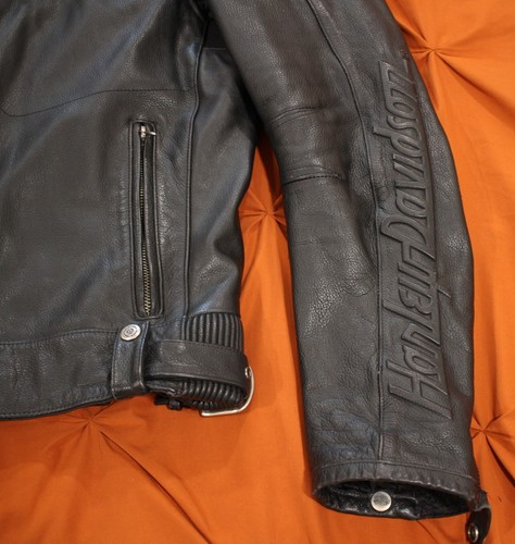Fantastic Willie G Harley Davidson Leather Jacket XL Rare Motor Clothes - Picture 5 of 13