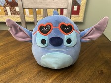 Squishmallows Disney Valentine's Day Heart Sunglasses Stitch 8in Jazzwares