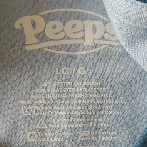 NWT Peeps Youth Graphic Ringer T-Shirt Blue Size L - Picture 5 of 6