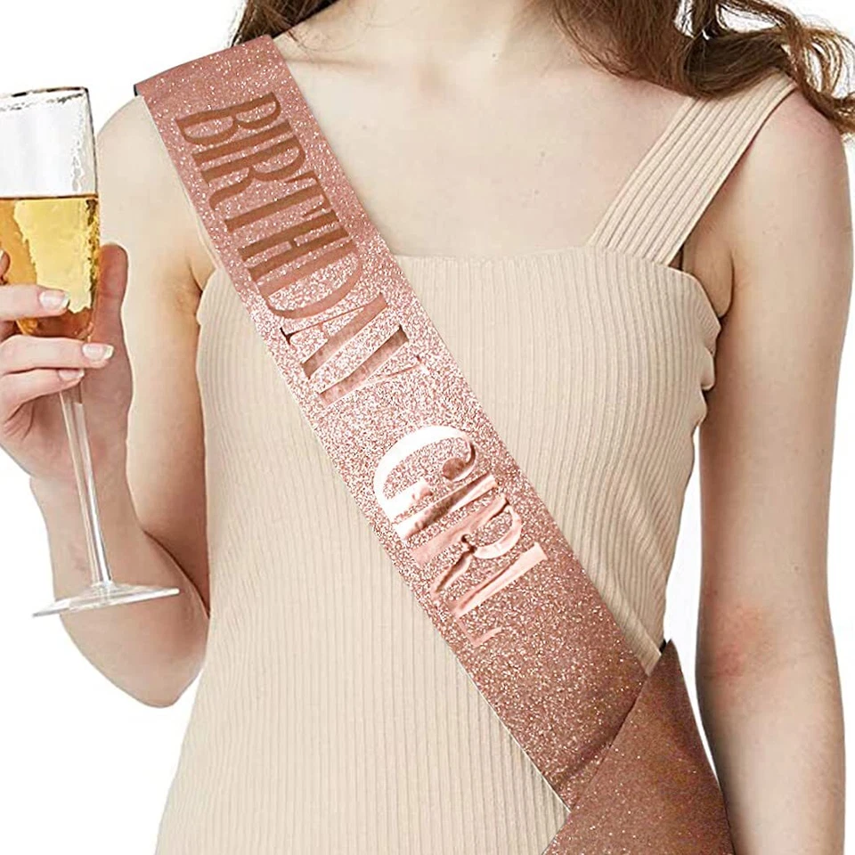 Conjunto de tiara e faixa de strass para aniversário menina faixa e tiara para mulheres B... - Imagem 3 de 4