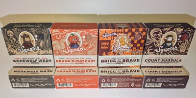 8 Pack Lot Dr. Squatch Soap Asst Mix Bricc of The Brave, Count Sudsula + More!