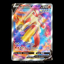 carte Pokémon Braségali V 161/198 #4 EB06 - Règne de Glace NEUF FR