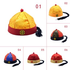 Dynasty Ancient Chinese Hat Adult Kid Traditional Tang Suit Accessories Soft Cap