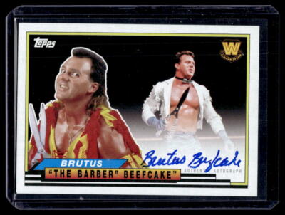 Brutus the Barber Beefcake WWE WWF WCW /50 Auto 2018 Topps Heritage Autograph