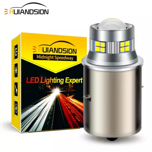 Ruiandsion BA20S LED Motorcycle Headlight Bulb Daytime Running Light 12V 6000K
