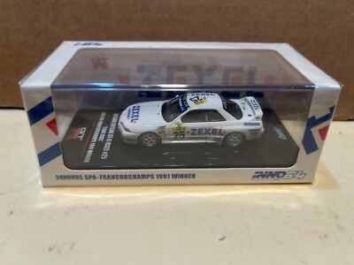 1/64 INNO NISSAN SKYLINE GTS-R R32 #25 TEAM ZEXEL 24H SPA-FRANCOR CHAMPS 91 WINN