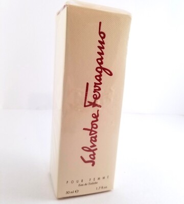 Vintage Salvatore Ferragamo Pour Femme Eau De Toilette 1.7oz 50ml Parfums NEW