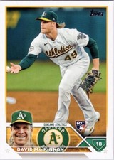 2023 Topps #276 David MacKinnon RC Oakland Athletics