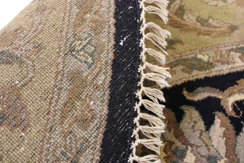 8'7" x 8'7" ft. Indo Agra Vegetable Dye Hand Knotted Oriental Round Rug - Picture 8 of 8