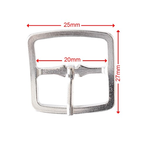 2x 15/20/25mm Belt Buckles Metal Silver for Leathercrafts Sewing Shoes Handbags - Picture 9 of 10