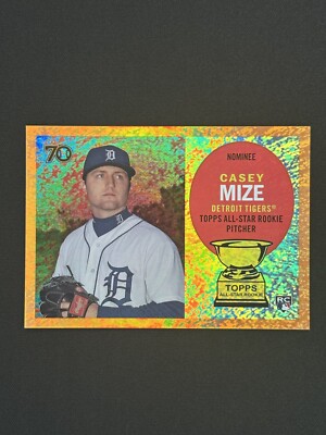 2021 Topps All-Star Rookie Cup Casey Mize Orange Foil RC /25 Tigers