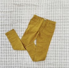 BODEN Girls Corduroy Straight Leg Pants Size 16Y L Mustard Cotton Slacks