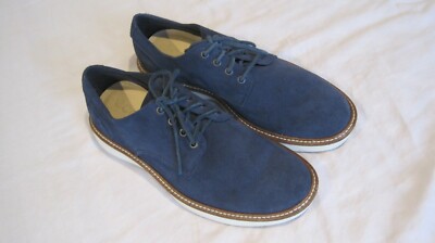 Ecco Aurora Men Oxford Shoes, Dark Blue(Denim) Suede Size US  display picture 2