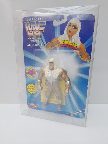 WWF - Just Toys Bend-Ems - Goldust MOC In Protecti...