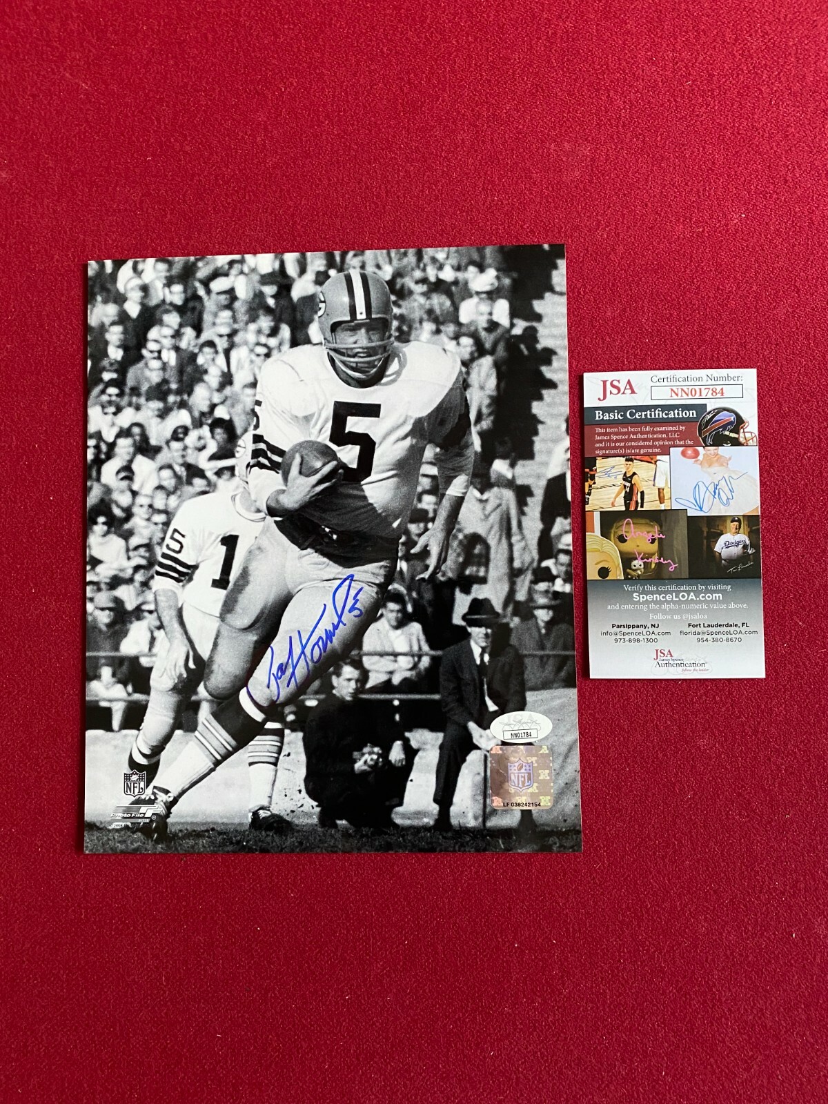 Paul Hornung Autographed Signed , "" (JSA) 8x10 Photo (Packers) Scarce / Vintage 