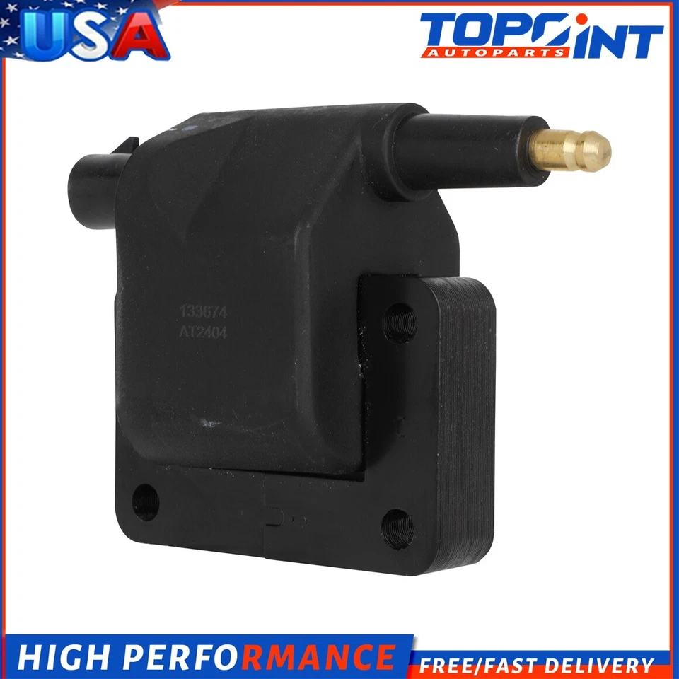 1*Ignition Coil & 6*Iridium Spark Plug For Chrysler LeBaron 2.5L 3.0L 1991-1993 - Image 2 of 4