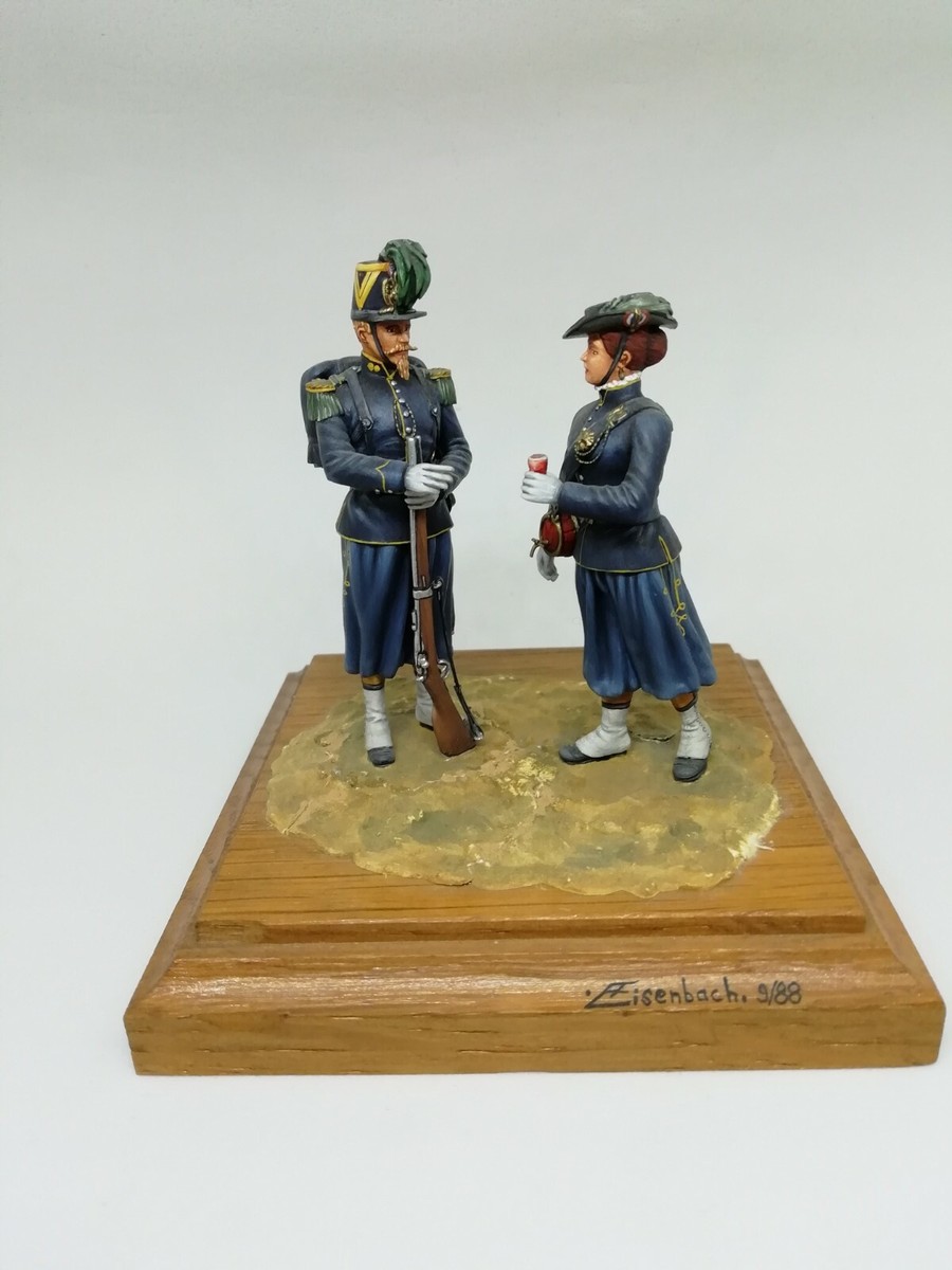 Soldat de plomb cuirassier autrichien 1er Empire - signé Fabrice EISENBACH