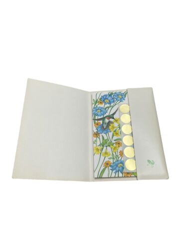 Current Just A Notes Trifold 16 Cards Lana Slaton Humming Birds Flowers - Picture 4 of 7