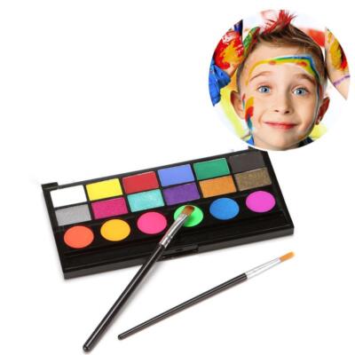 6 Kunst- & Gesichtsmalfarben-Pinsel Aus Nylon – Weich, Hautfreundlich – Für Halloween, Körperkunst, Make-up & Aquarellmalerei