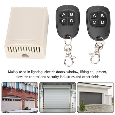 Wireless Relay Remote Switch 4CH 433MHz Universal Learning RF Transmitter Re Kit