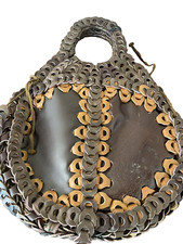 Handcrafted All Leather Woven Chain Link Vintage Handbag