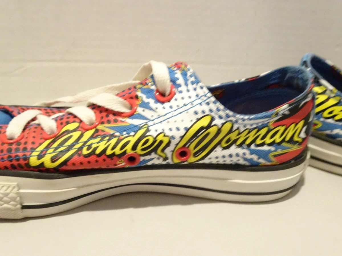 Converse All Star DC Comic WONDER WOMAN Shoes Men s 4 Women s 6