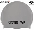 Arena Classic Silicone Swim Cap Silver, Swimming Cap, Silicone Swim Cap