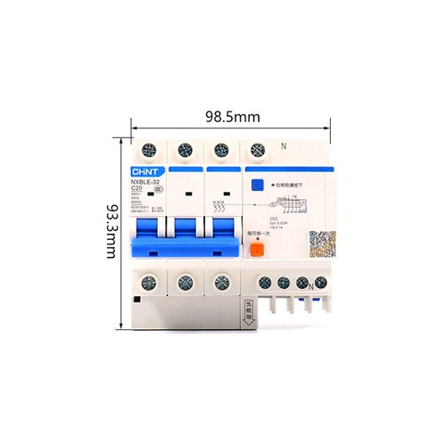AC Circuit Breaker With Leakage Protection 1P+N/2P/3P/3+N/4P Pole MCB 6A-63A PC - Picture 13 of 54
