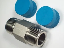 1 - Swagelok Stainless Steel Pipe Hex Long Nipple, 1" Male NPT, SS-16-HLN-3.00