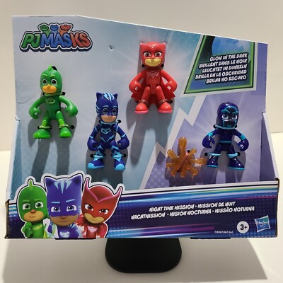 PJ Masks • Night Time Mission Glow-in-the-Dark Action Figure Set