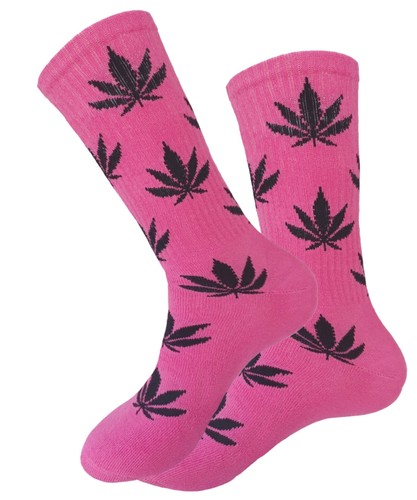 EIN PAAR MARIHUANA WEED LEAF BAUMWOLLE CREW-SOCKEN 18 ZOLL GRÖSSE 10-13 MEHRFARBIG - Bild 53 von 54