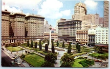 Postcard - Union Square, San Francisco, California, USA
